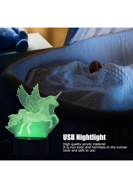 Oda Düzeni Aracı Gece Lambası 3D Renkli Işık Lambası LED Dokunmatik Kontrol Hayvan Şekli Sanat Gece Lambası USB Pil Çift Powered (Yurt Dışından) modelleri