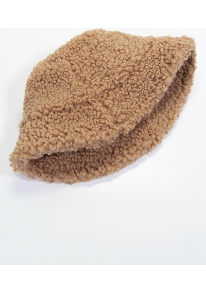 Peluş Kadın Sütlü Kahve Bucket Şapka fırsatları