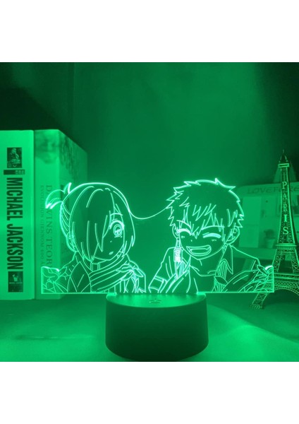 Boy Için Tuvalet Bağlı Anime 3D Gece Lambası 16 Renkler Kız Odası Dekor Illusion LED Lamba USB Manga Hanako Kun Şekil Uygun Çocuklar Hayranlar Noel Hediyeleri (Yurt Dışından)