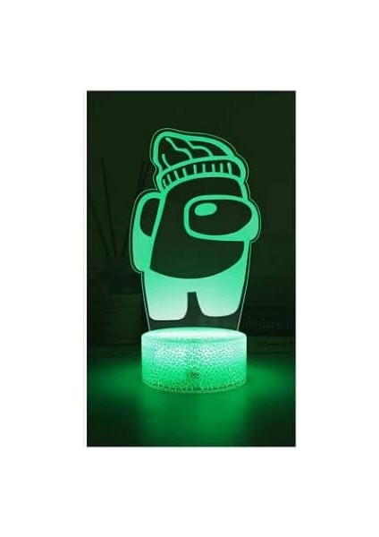 3D Optik Illüzyon Gece Işıkları, 3D Gece Lambası Dokunmatik Anahtar Dekor Lambası LED Masa Masa Lambası (3d LAMBA-004) (Yurt Dışından) modelleri