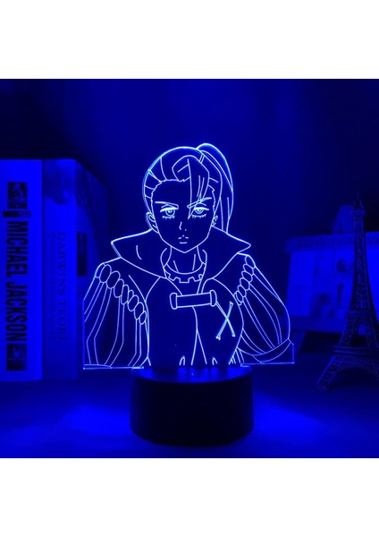 Yedi Ölümcül Günah Jericho LED Gece Lambası Ev Yatak Odası Dekoru Için Manga Gece Lambası Anime Hediye Masa 3D Lamba Jericho Gadget (Yurt Dışından)