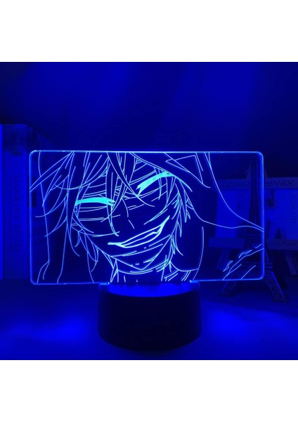 Angels Of Death Anime 3D Boy Için Gece Işığı 16 Renk Kız Odası Dekor Illusion LED Lamba USB Manga Ölüm Melekleri Şekil Uygun Çocuklar Hayranlar Yılbaşı Hediyeleri (Yurt Dışından)