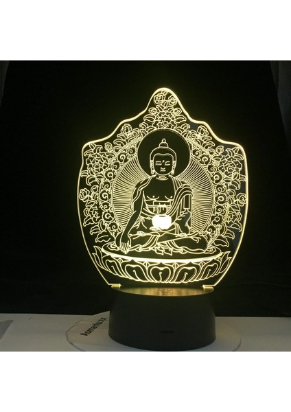 Çocuklar Hayranları Için Budizm Şekil 3D Gece Lambası, Uzaktan Kumanda ile Değişen 16 Renk, Çocuk Odası Dekoru, Şekil Manga Illusion LED Oyuncak Lamba Kız Erkek Noel Hediyeleri (Yurt Dışından) modelleri
