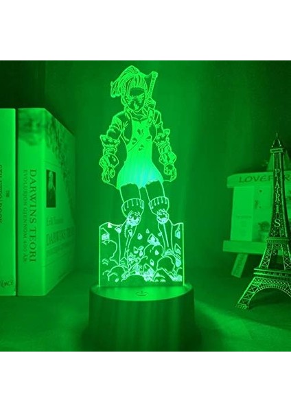 Yedi Ölümcül Günah LED Gece Lambası Jericho Lambası Yatak Odası Dekoru Için Doğum Günü Hediyesi Yedi Ölümcül Günah Jericho Işık 3D Lamba Anime (Yurt Dışından) modelleri