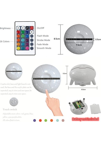 Mısır Anubis Firavun Şekil 3D Illusion Lamba Uzaktan Kumanda ile LED Gece Lambası + 7/16 Renk Değiştirme USB Masa Lambaları Ev Dekorasyonu Çocuklar Doğum Günü/noel Hediyeleri (Yurt Dışından)