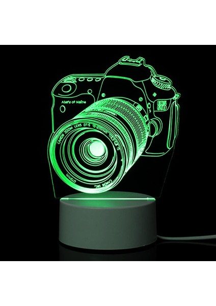 Gece Lambası 3D Illusion Lambası 7 Renk Değiştirme Işıkları Yatak Odası Oturma Odası Süslemeleri Noel Cadılar Bayramı Doğum Günü Hediyeleri Çocuklar Çocuklar Için Genç (Yurt Dışından)