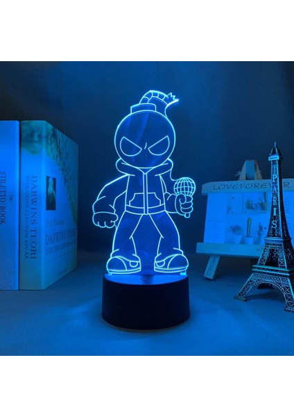 Oyun Cuma Gecesi Hayranları Için Funkined 3D Gece Lambası 16 Renk Dekor Illusion Uzaktan Kumandalı LED Lamba, Oyun Cuma Gecesi Funkin Şekil Noel Hediyesi Oyuncaklar Çocuklar/erkekler (Yurt Dışından)