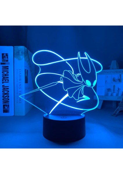 Oyun Içi Boş Şövalye Figürü 3D Gece Lambası Çocuk Hayranları Için, Uzaktan Kumanda ile Değişen 16 Renk, Çocuk Odası Dekoru, Manga Illusion LED Oyuncak Lamba Kız Erkek Noel Hediyeleri (Yurt Dışından)