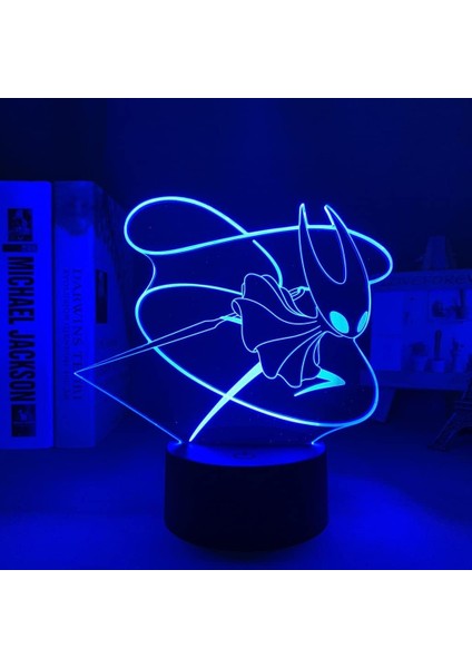 Oyun Içi Boş Şövalye Figürü 3D Gece Lambası Çocuk Hayranları Için, Uzaktan Kumanda ile Değişen 16 Renk, Çocuk Odası Dekoru, Manga Illusion LED Oyuncak Lamba Kız Erkek Noel Hediyeleri (Yurt Dışından)