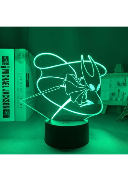 Oyun Içi Boş Şövalye Figürü 3D Gece Lambası Çocuk Hayranları Için, Uzaktan Kumanda ile Değişen 16 Renk, Çocuk Odası Dekoru, Manga Illusion LED Oyuncak Lamba Kız Erkek Noel Hediyeleri (Yurt Dışından)