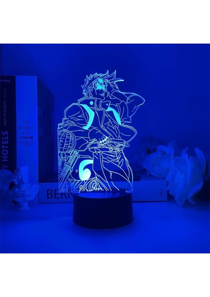 Jojo Tuhaf Macera Anime 3D Erkek Için Gece Lambası 16 Renk Kız Odası Dekoru Illusion LED Lamba USB Manga Jojo Figürü Uygun Çocuk Hayranları Noel Hediyeleri (Jojo Bizarre Adventure2) (Yurt Dışından)