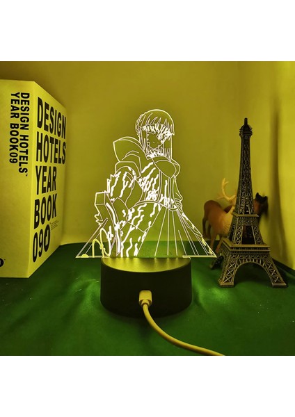Kader Kalmak Gece Saber LED Gece Işığı Lambası Yatak Odası Dekoru Için Doğum Günü Hediyesi Manga Kader Kalmak Gece Saber 3D Lamba Anime (Yurt Dışından)