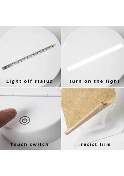 Sevgililer Günü 3D LED Işık Hediye 3D Yaratıcı Işık LED USB Ekran Işık Lambası Akrilik Gece Lambası LED Lamba (7.1x3.9in) (Yurt Dışından) fırsatları