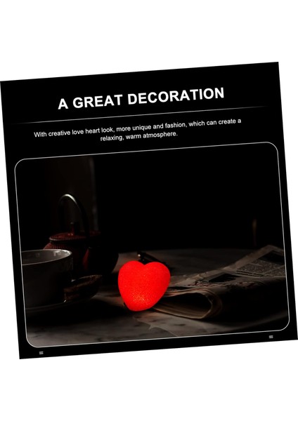 1 Adet Sevgililer Günü Dekorasyonu Decoración De Para Exteriores Düğün Masa Dekoru Masa Topper Sevgililer Günü Hediye Şekeri Bebek Gece Lambası Masa Lambası Gece Lambası Kırmızı Süsler (Yurt Dışından)