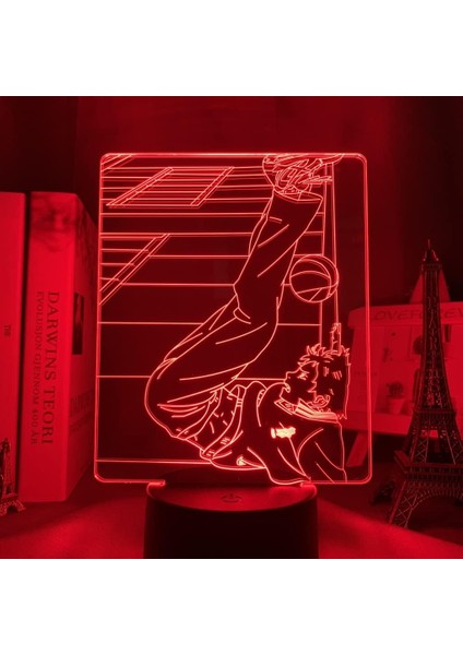 Haikynn Anime 3D Gece Lambası Boy Için 16 Renkler Kız Odası Dekor Illusion LED Lamba USB Manga Tobio Şekil Uygun Çocuklar Fanlar Noel Hediyeleri (Yurt Dışından) fırsatları
