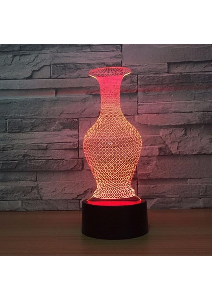 3D Gece Lambası Renk Değişimi Çocuklar LED Gece Lambası LED Gece Lambası Oyun Odası Masa Seti Aydınlatma Dekorasyon Yatak Odası Karikatür Masa Lambası Çocuklar Için Doğum Günü Hediyesi (Yurt Dışından)