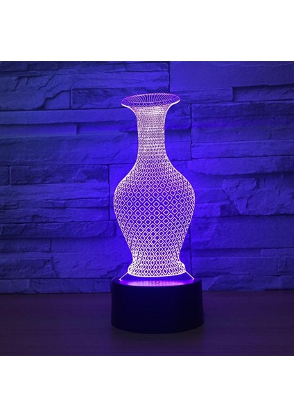 3D Gece Lambası Renk Değişimi Çocuklar LED Gece Lambası LED Gece Lambası Oyun Odası Masa Seti Aydınlatma Dekorasyon Yatak Odası Karikatür Masa Lambası Çocuklar Için Doğum Günü Hediyesi (Yurt Dışından)
