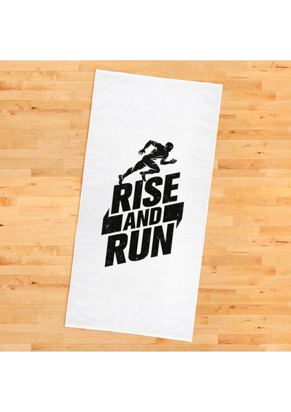 Rise And Run / Beyaz Spor Havlusu
