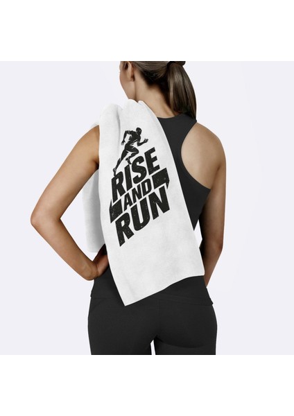 Rise And Run / Beyaz Spor Havlusu