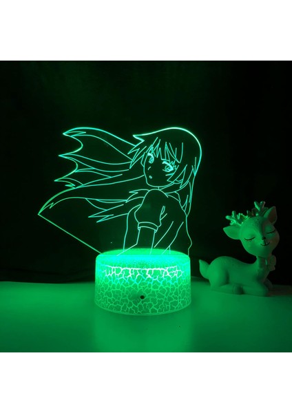 Anime LED Işık Bakemonogatari Yatak Odası Dekoru Için Gece Lambası Manga Çocuk Doğum Günü Hediyesi Odası Anime 3D Lamba Bakemonogatari (Yurt Dışından)