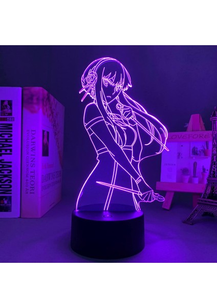 Anime LED Işık Spy x Aile Yor Forger Çocuklar Için Yatak Odası Dekorasyon Gece Lambası Doğum Günü Odası Dekor Hediye Masası 3D Lamba Manga (Yurt Dışından)