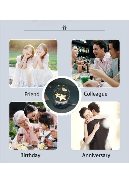 3D Okyanus Serisi Kristal Top Gece Lambası Reçine Tabanı, Çocuklar Için Renkli LED Işık Tabanı ile Gençler Erkekler ve Kızlar Için Doğum Günü Hediyesi (Kabuklu) (Yurt Dışından) indirimleri