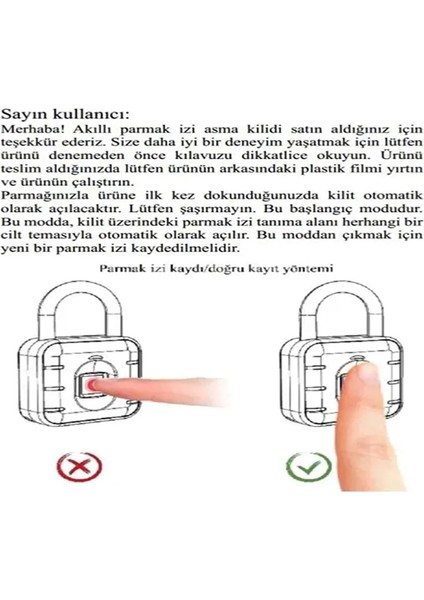 Dokunmatik Parmak Izi Şifreli Kilit XLK414