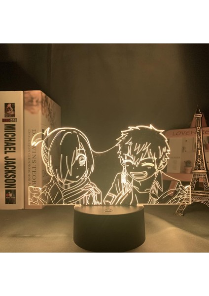 3D LED Lamba Anime Tuvalet Bağlı Hanako Kun Mitsuba x Kou Yatak Odası Için Dekoratif Gece Lambası Doğum Günü Hediyesi Akrilik LED Gece Lambası (Yurt Dışından)