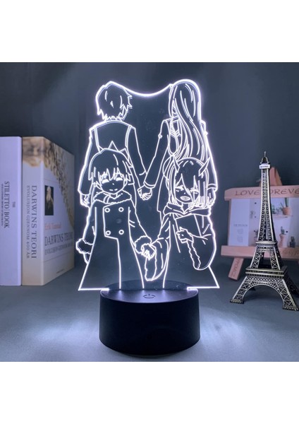 Darling In LED Gece Lambası Çocuklar Için Yatak Odası Dekoru Nightlight Doğum Günü Hediyesi Komidin 3D Lamba Anime Waifu Sıfır Iki (Yurt Dışından)