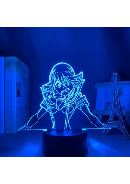 Kill La Kill Ryuko Matoi Anime LED Işık Yatak Odası Dekoru Için Gece Lambası Çocuklar Için Doğum Günü Hediyesi Manga Gece Lambası Odası Masa 3D Lamba (Yurt Dışından)
