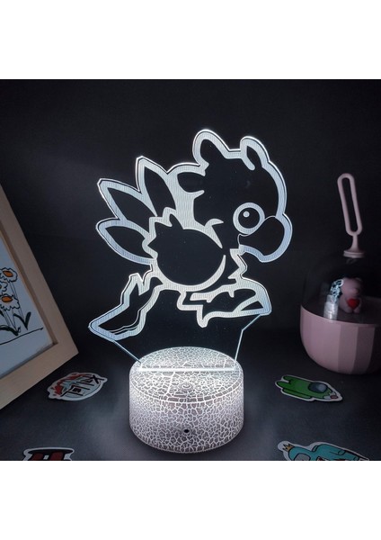 Final Fantasy Oyunu Erkek Için 3D Gece Lambası 16 Renk Kız Odası Dekoru Illusion LED Lamba USB Oyunu Final Fantasy Figürü Uygun Çocuk Hayranları Yılbaşı Hediyeleri (Lav Lambası) (Yurt Dışından)