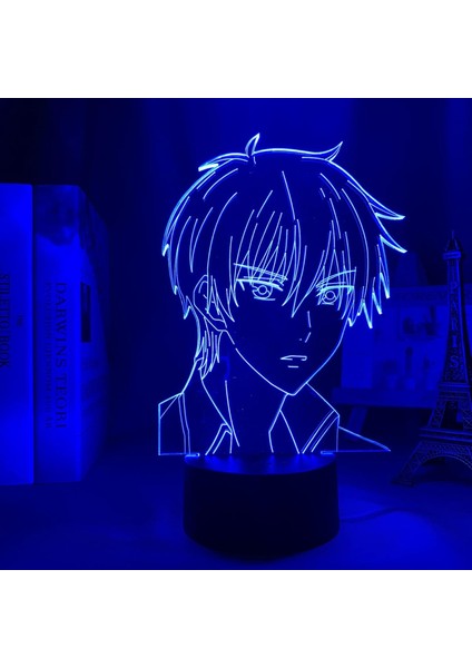 Akrilik 3D Lamba Anime Meyve Sepeti Kyo Sohma Yatak Odası Dekoru Için Gece Lambası Çocuk Doğum Günü Hediyesi Odası Masası LED Işık Manga (Yurt Dışından)