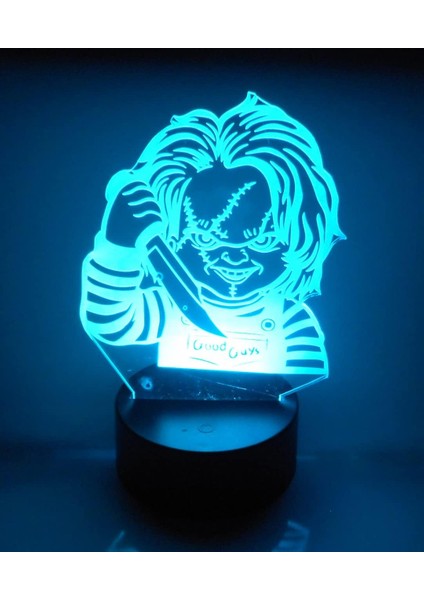 Tıknaz Göğüs 6.5" Özel Çocuk Oyuncağı Lazer Oyma 3D Akrilik Renk Değiştiren LED Gece Işığı Lambası (Yurt Dışından)