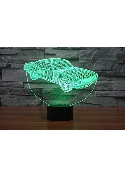 3D Spor Araba Uzaktan Kumanda 16 Renk Gece Işıkları Illusion Akrilik LED Masa Abajur Çocuk Yatak Odası Masa Dekor Çocuklar Için Doğum Günü Hediyeleri Oyuncak (Yurt Dışından) modelleri