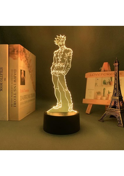 Anime 3D Işık Yedi Ölümcül Günah Yasağı Yatak Odası Dekorasyonu Için LED Gece Lambası Doğum Günü Hediyesi Odası Dekor Masa Lambası Manga (Yurt Dışından) fiyatları