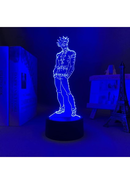 Anime 3D Işık Yedi Ölümcül Günah Yasağı Yatak Odası Dekorasyonu Için LED Gece Lambası Doğum Günü Hediyesi Odası Dekor Masa Lambası Manga (Yurt Dışından) modelleri