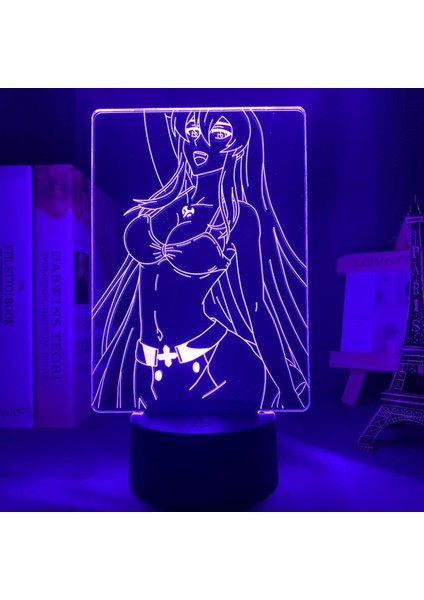 LED Gece Lambası Akame Ga Öldür 3D Lamba Anime Odası Dekor Için Gece Lambası Çocuk Çocuk Doğum Günü Hediyesi Akame Ga Öldür Işık (Yurt Dışından)