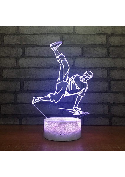 Gece Lambası Çocuklar Gece Lambası Yatak Odası Işığı Renkli Gece Lambası 3D LED Gece Lambası Enstrüman Trombon Korna Ev Dekorasyonu Için 7 Renkli Işık ile Işık Inanılmaz Görsel Müzik (Yurt Dışından)