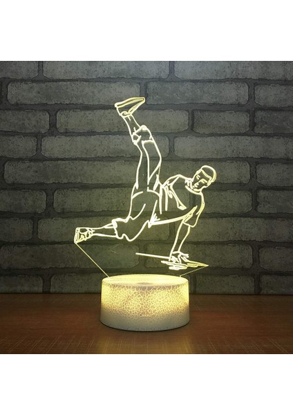 Gece Lambası Çocuklar Gece Lambası Yatak Odası Işığı Renkli Gece Lambası 3D LED Gece Lambası Enstrüman Trombon Korna Ev Dekorasyonu Için 7 Renkli Işık ile Işık Inanılmaz Görsel Müzik (Yurt Dışından)
