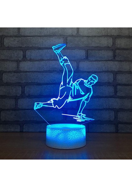 Gece Lambası Çocuklar Gece Lambası Yatak Odası Işığı Renkli Gece Lambası 3D LED Gece Lambası Enstrüman Trombon Korna Ev Dekorasyonu Için 7 Renkli Işık ile Işık Inanılmaz Görsel Müzik (Yurt Dışından)