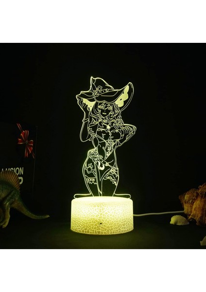 Çocuk Gece Lambası, 3D Gece Lambası, Renk Değişimli, Oda Dekorasyonu Gece 3D LED Gece Lambası Akrilik LED Lamba Masa Lambası Ev Dekorasyonu (Yurt Dışından) modelleri