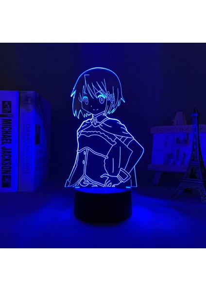 Puella Magi Madoka Magica Sayaka Miki Anime 3D Erkek Için Gece Lambası 16 Renk Kız Odası Dekoru Illusion LED Lamba USB Manga Miki Şekil Uygun Çocuklar Hayranlar Yılbaşı Hediyeleri (Yurt Dışından)