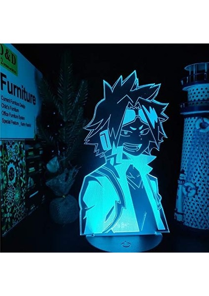 Vinland Saga Anime 3D Erkek Için Gece Lambası 16 Renk Kız Odası Dekor Illusion LED Lamba USB Manga Thorfinn Şekil Uygun Çocuklar Hayranlar Noel Hediyeleri (Vinland Saga 4) (Yurt Dışından)