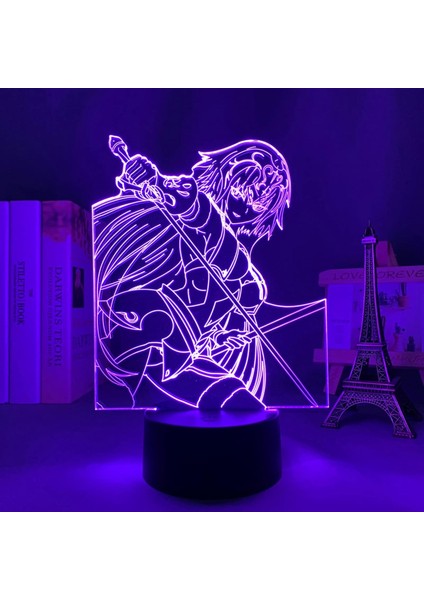 Anime 3D Işık Kader Büyük Sipariş Jeanne Alter Yatak Odası Dekor Için Doğum Günü Hediyesi Manga Kader Büyük Sipariş Jeanne Alter LED Gece Lambası (Yurt Dışından)