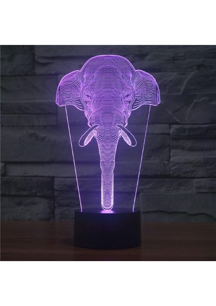 Çocuklar Için Gece Lambası 3D Fil Uzaktan Kumandalı LED Lamba 16 Renk Değiştirme Çocuk Için Noel Doğum Günü Hediyesi (Yurt Dışından) fırsatları