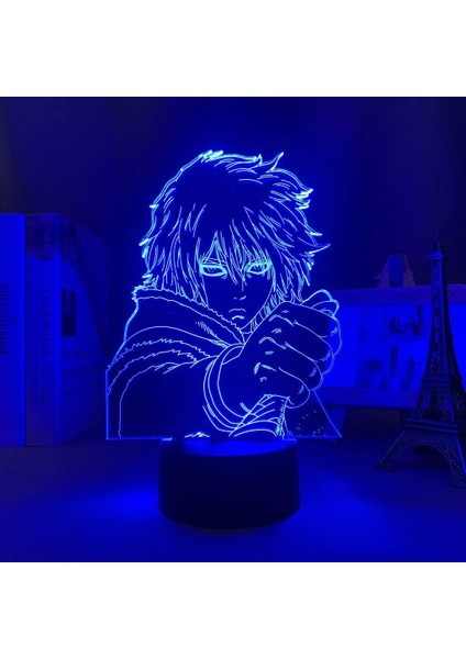 Vinland Saga Anime 3D Gece Lambası Boy Için 16 Renkler Kız Odası Dekor Illusion LED Lamba USB Manga Thorfinn Şekil Uygun Çocuklar Fanlar Noel Hediyeleri (Yurt Dışından) fırsatları
