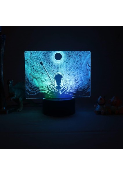 Berserk Guts Anime 3D Boy Için Gece Lambası 16 Renk Kız Odası Dekoru Illusion LED Lamba USB Manga Berserk Guts Şekil Uygun Çocuk Hayranları Yılbaşı Hediyeleri (Yurt Dışından) fiyatları