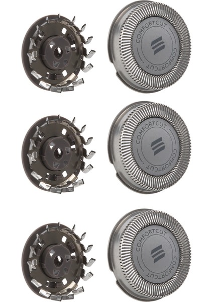 Saç Düzeltici 3 Adet Tıraş Yedek Bıçak Tıraş Makinesi Kafaları S1000 S1020 S1050 S1070 S526 S740 Tıraş Başlığı Kesici (Yurt Dışından)