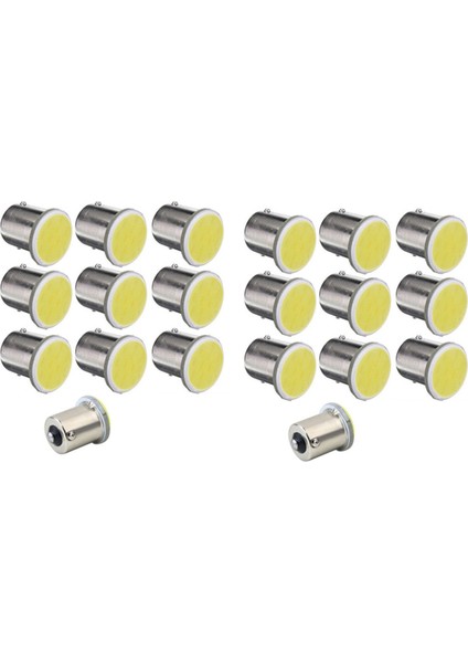20 Adet Beyaz 1156 BA15S P21W LED Araba LED 1156 Lamba Cob 12 Smd 12 V Gerilim (Yurt Dışından)
