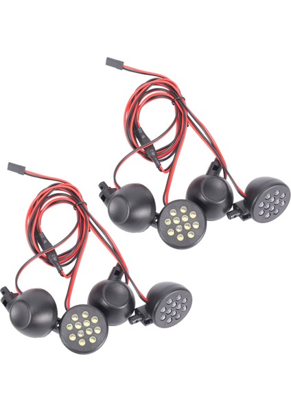 Parlak 2x4 LED Işıklar Alıcı Kiti Plastik Kabuk Lotus Farlar 1/5 Baja Rovan King Motor 5b (Yurt Dışından)